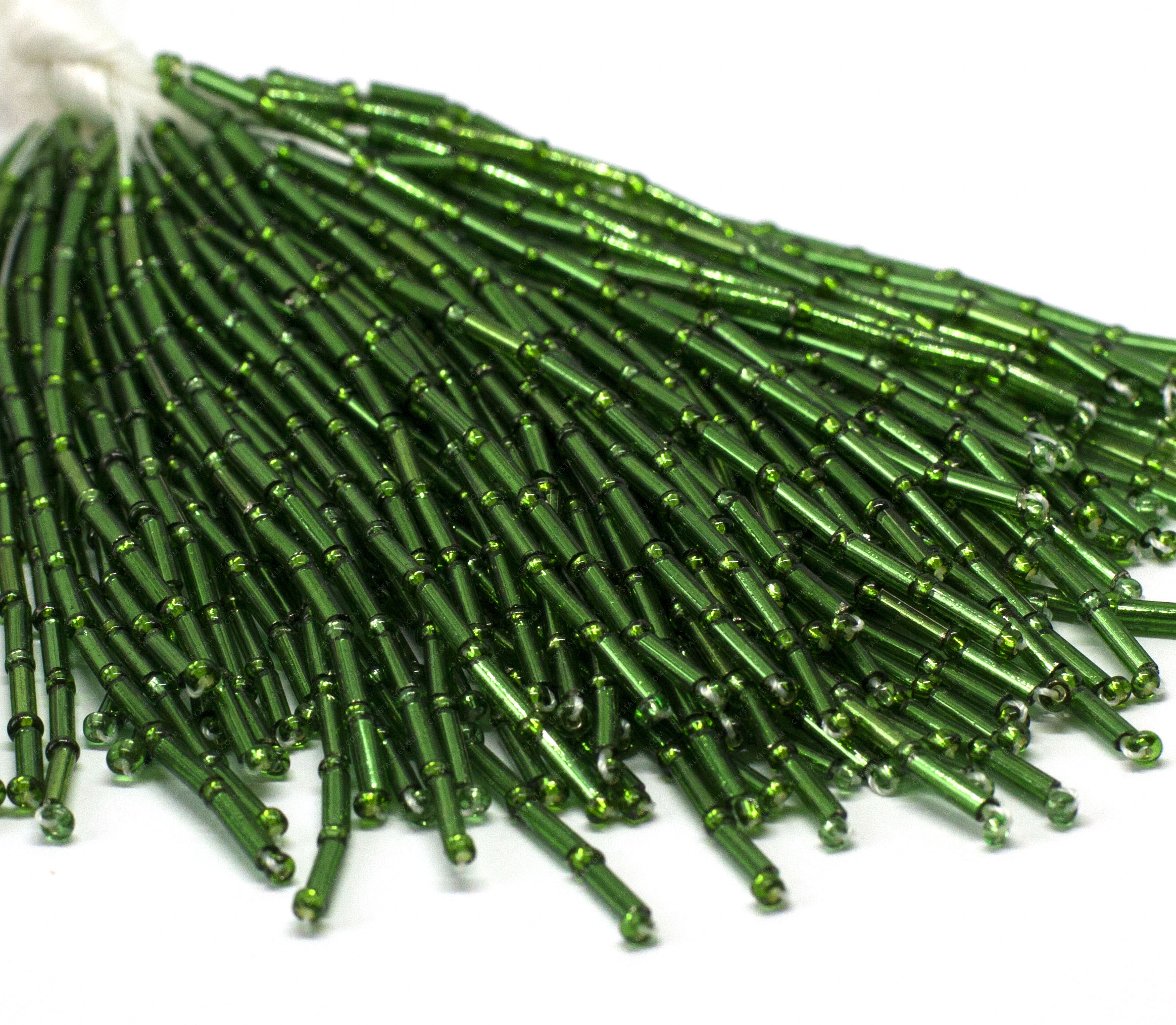 Пучки стекляруса Green 6mm прямий